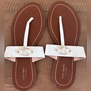 Kate Spade Cece Patent Leather Thong Sandals - Size 10